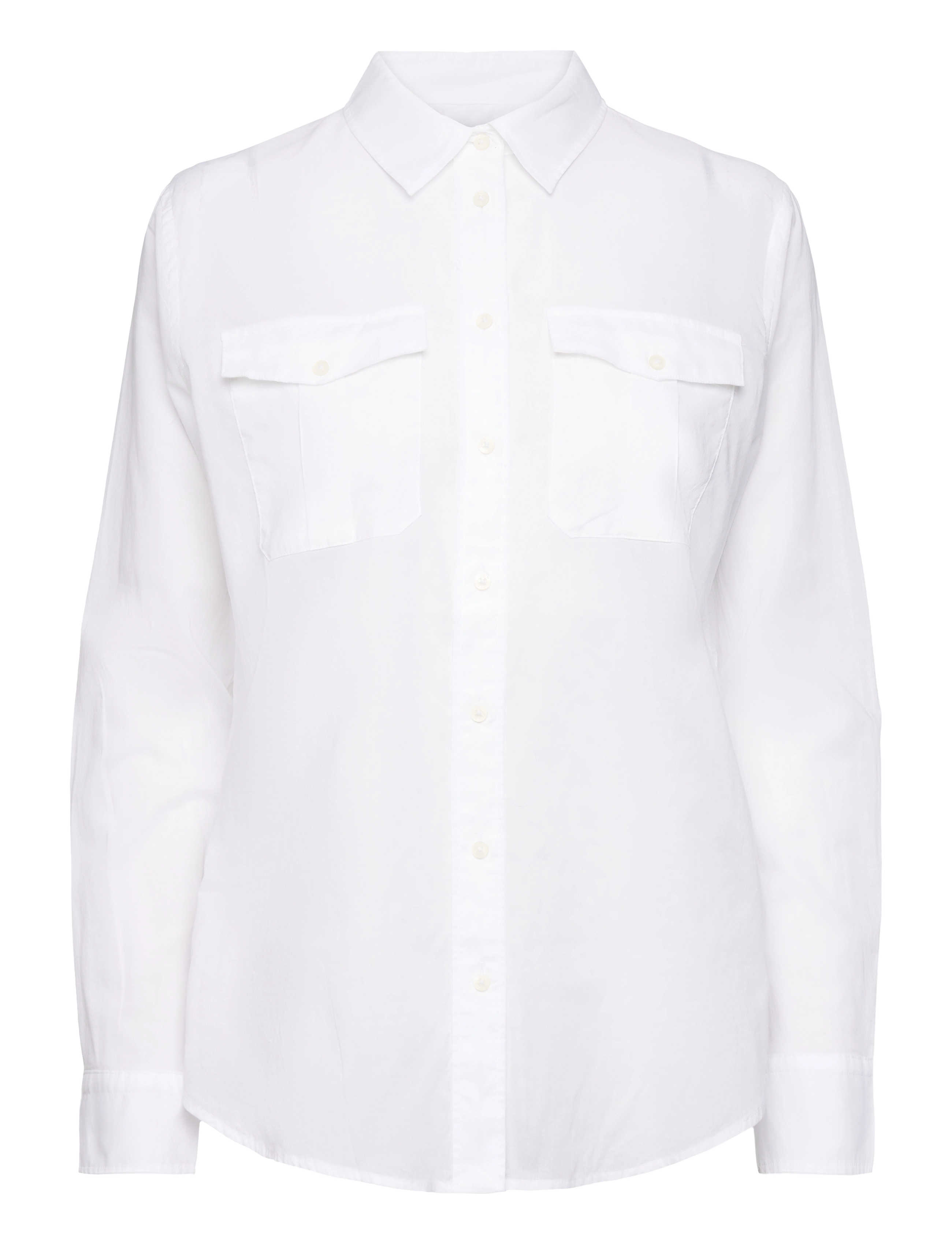 LAUREN RALPH LAUREN 80S Baumwolle Voile-Shirt Weiß - XS - Damen