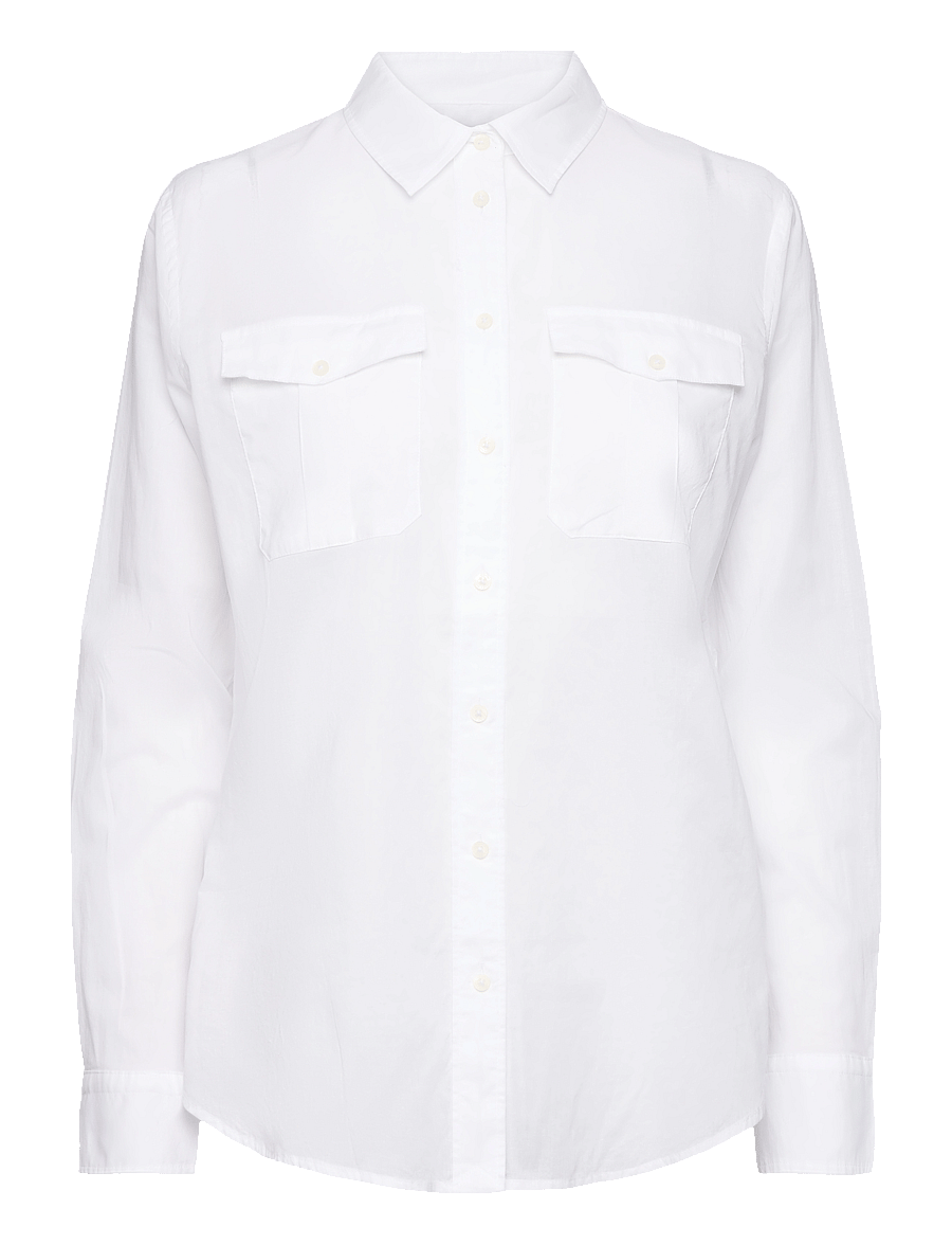 Lauren Ralph Lauren - 80S COTTON VOILE-SHIRT - chemises à manches longues - white - 1