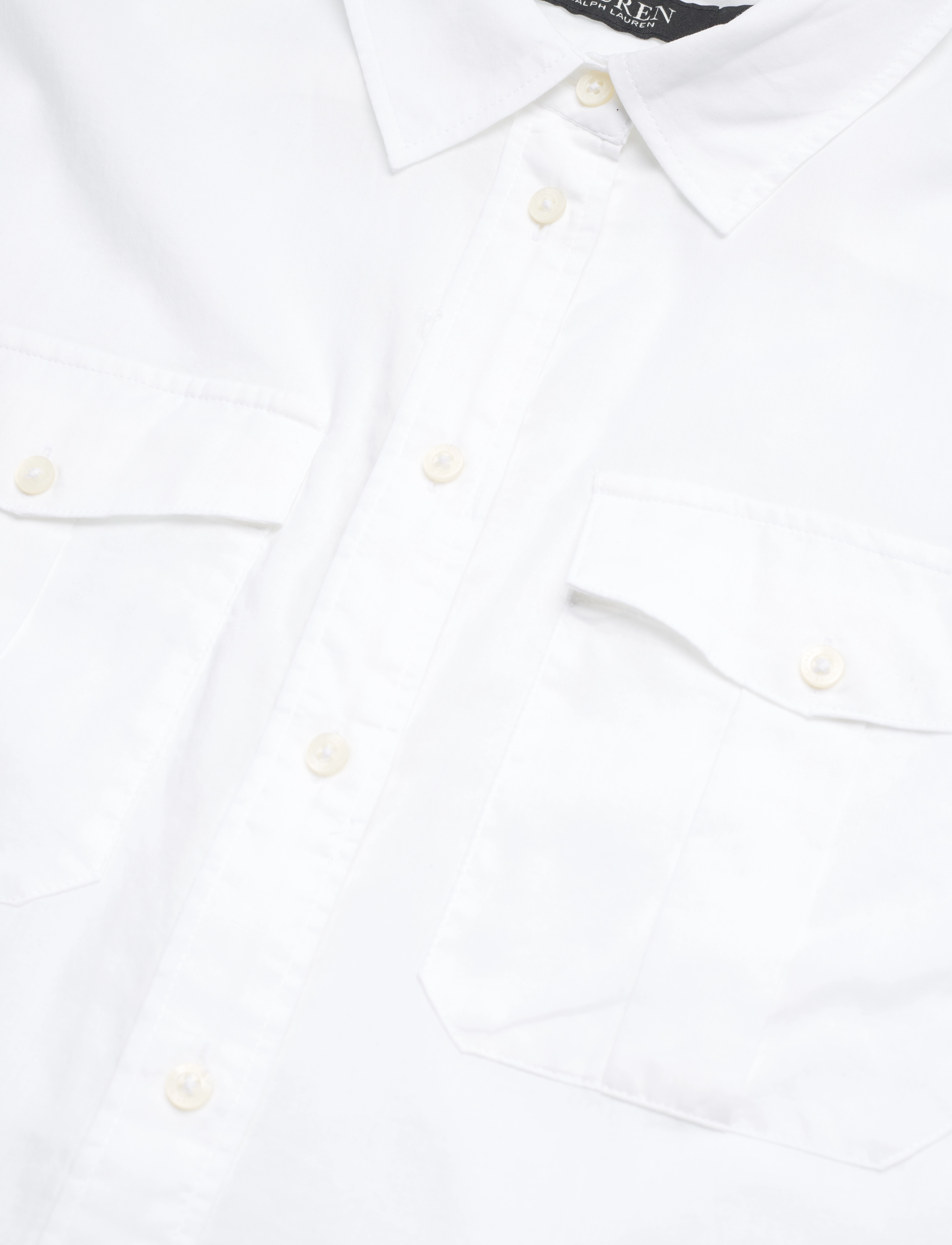Lauren Ralph Lauren - 80S COTTON VOILE-SHIRT - chemises à manches longues - white - 3