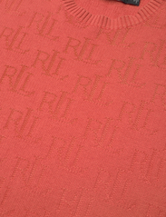 Lauren Ralph Lauren - Monogram Jacquard Short-Sleeve Sweater - džemperiai - canyon orange - 3