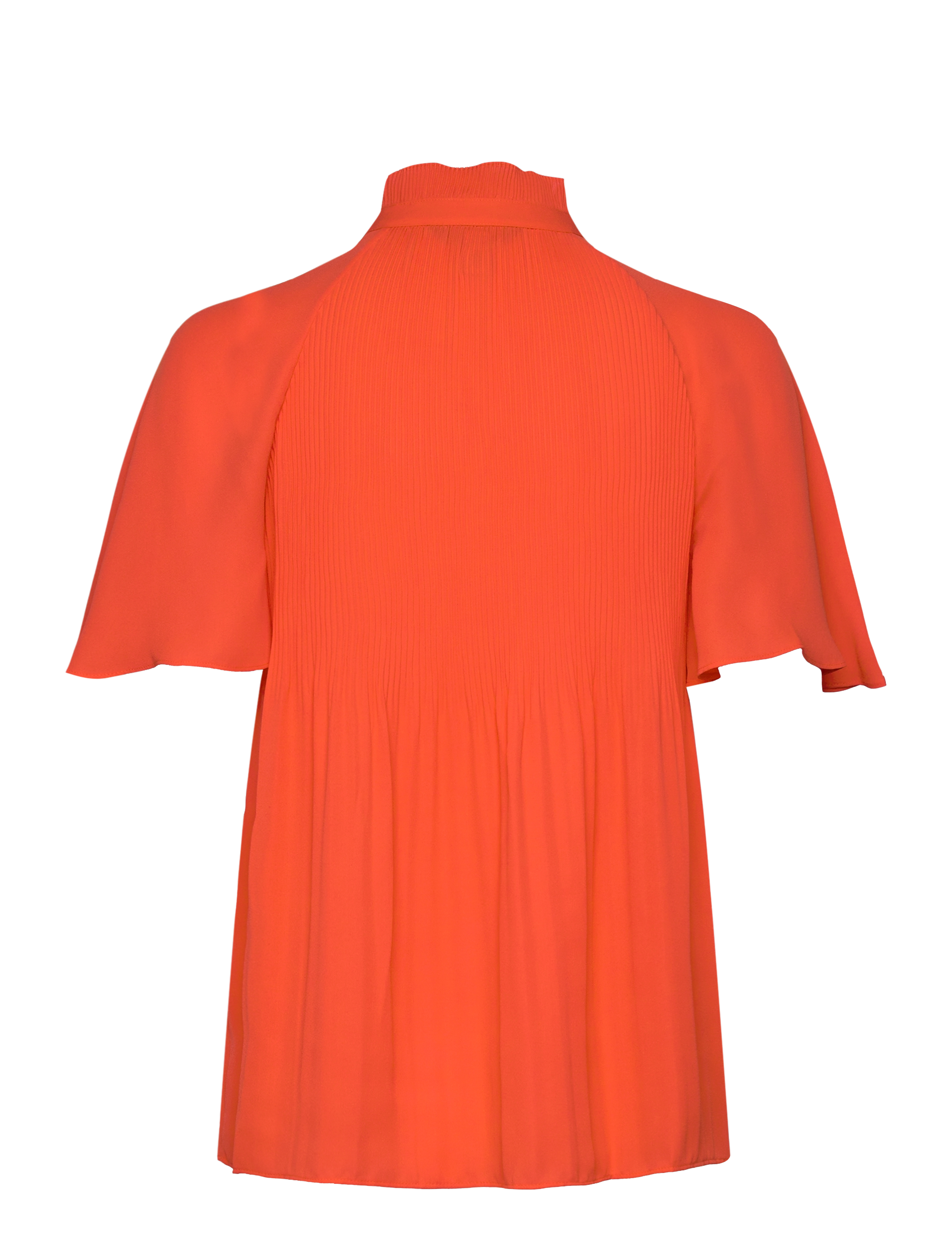 Lauren Ralph Lauren - Pleated Georgette Blouse - orange lily - 1