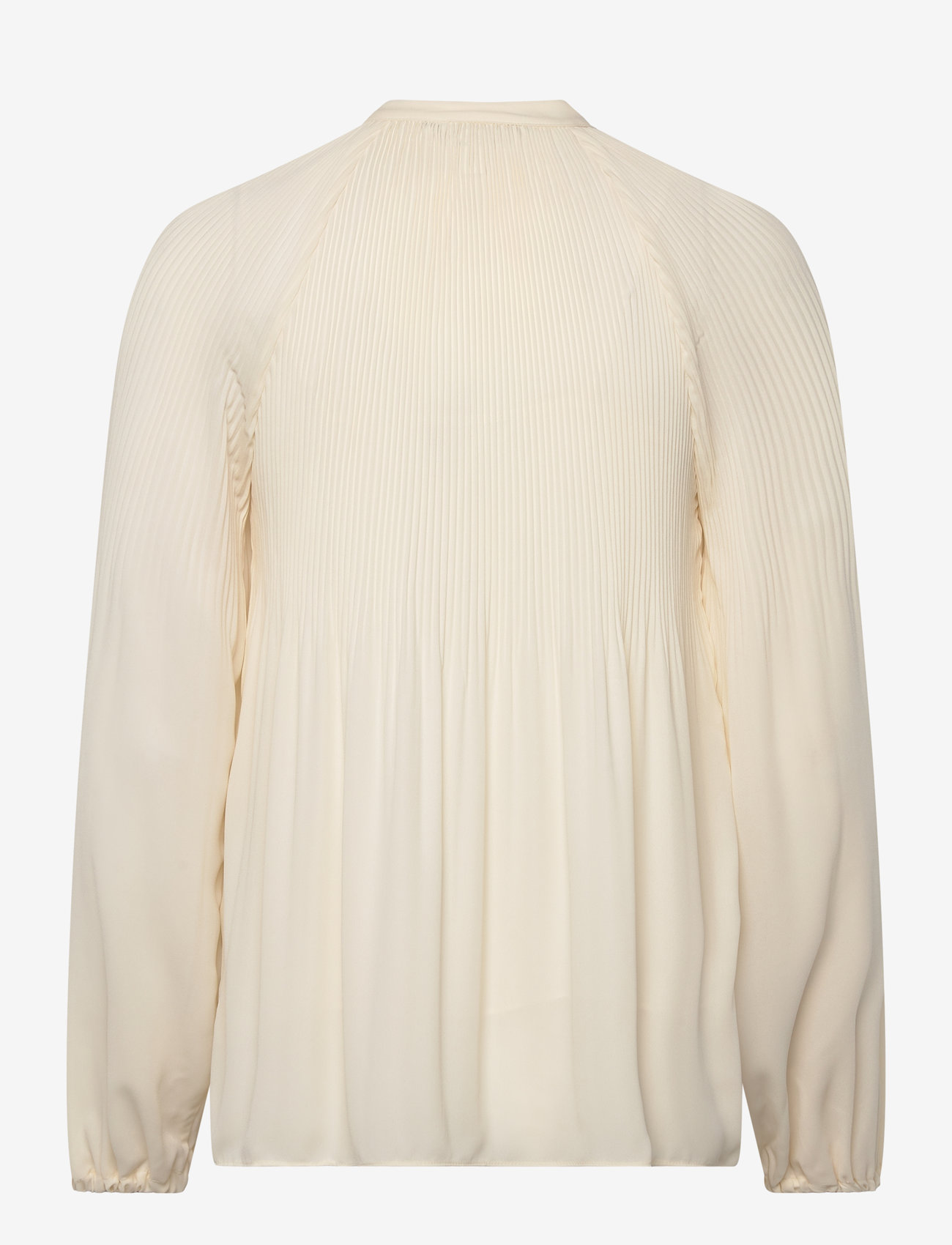 Lauren Ralph Lauren - Pleated Georgette Blouse - langærmede bluser - mascarpone cream - 2
