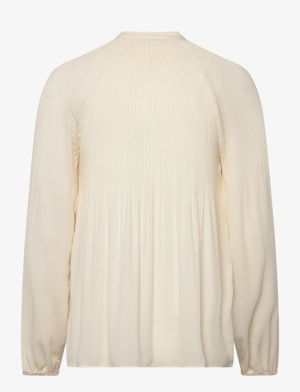 Lauren Ralph Lauren - Pleated Georgette Blouse - långärmade blusar - mascarpone cream - 2