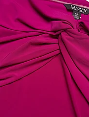 Lauren Ralph Lauren - Jersey Off-the-Shoulder Top - topi ar garām piedurknēm - fuchsia berry - 2