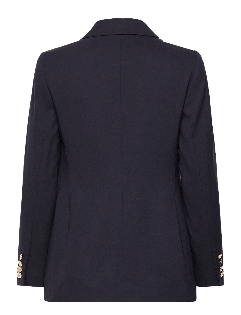 Lauren Ralph Lauren - Double-Breasted Wool Crepe Blazer - kahes joones nööpidega bleiserid - lauren navy - 2