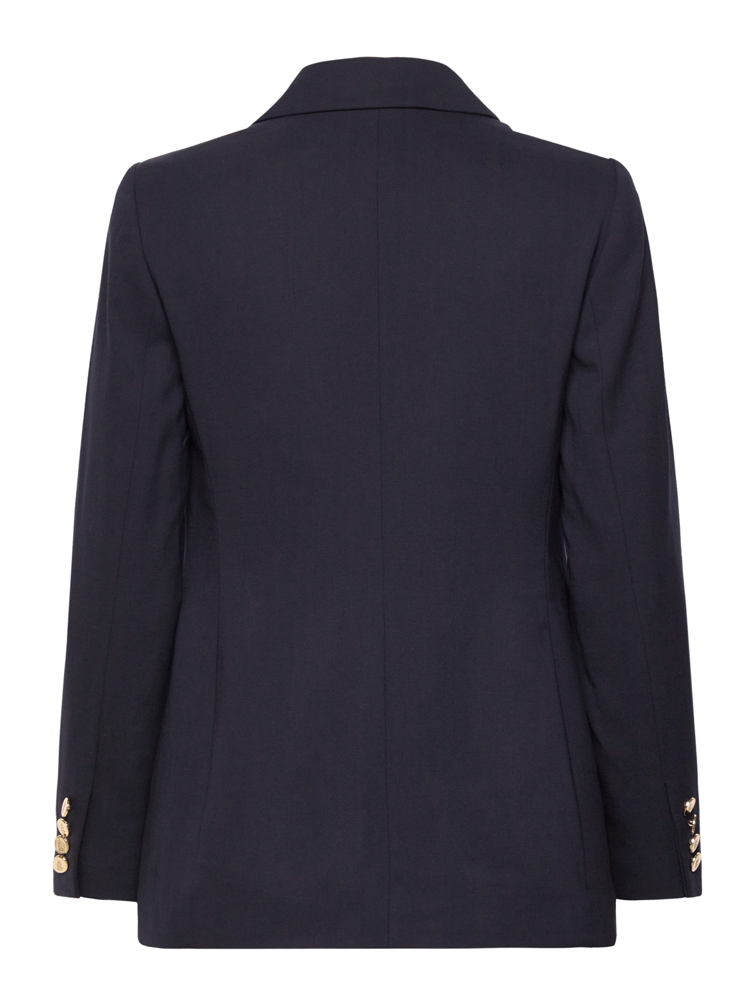 Lauren Ralph Lauren - Double-Breasted Wool Crepe Blazer - lauren navy - 2