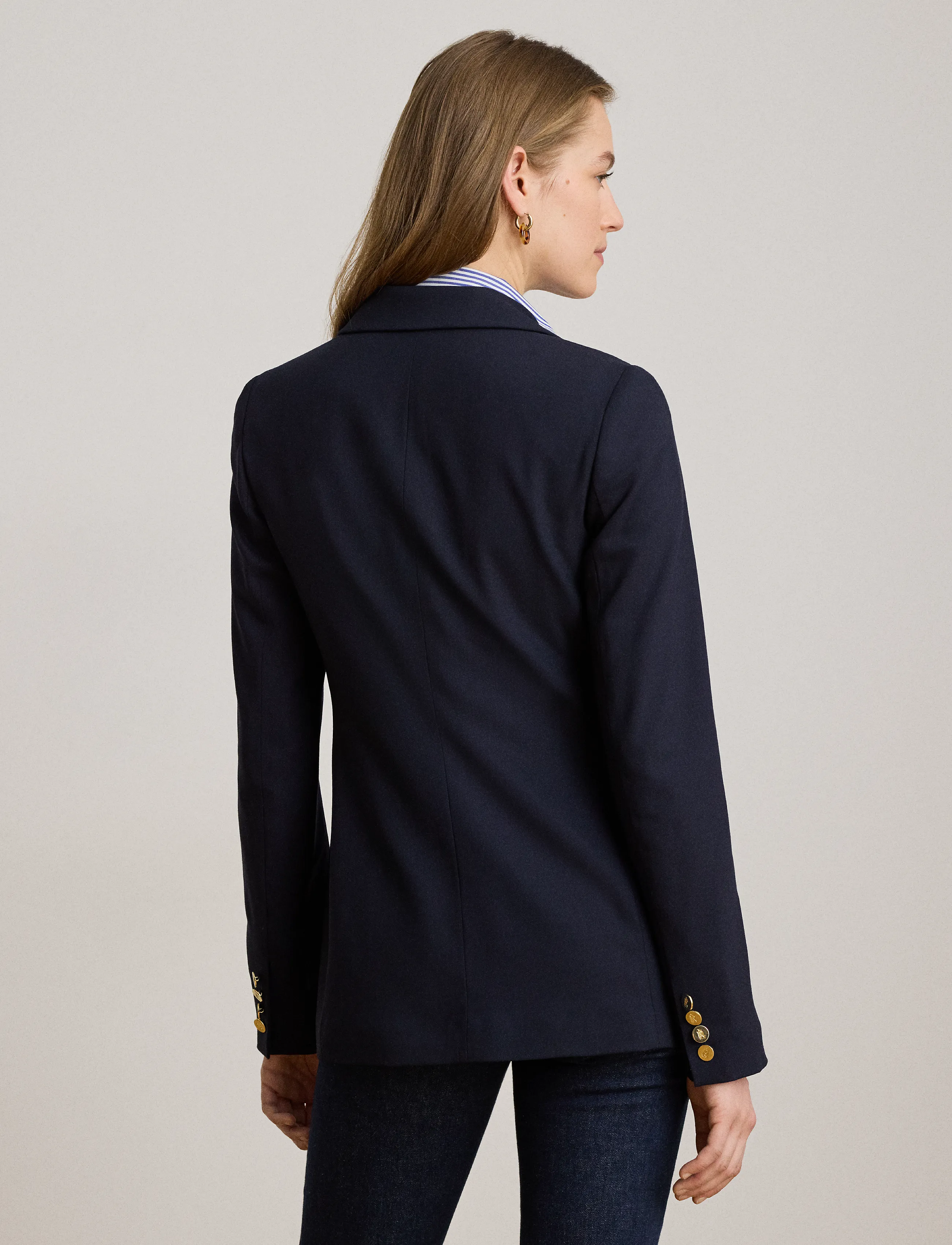 Lauren Ralph Lauren - ST LT WT WOOL CRP-JACKET - double breasted blazers - lauren navy - 3