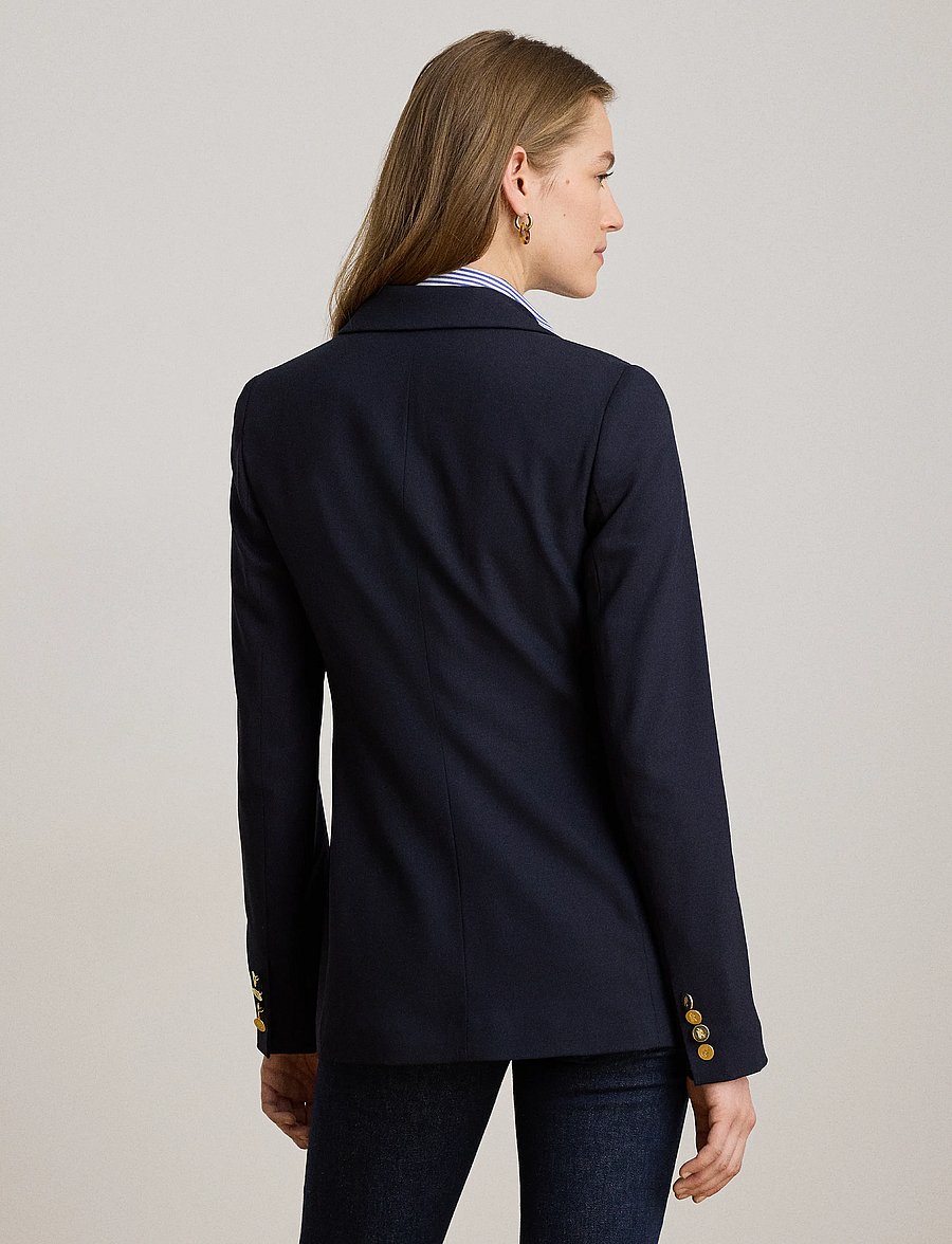 Lauren Ralph Lauren - ST LT WT WOOL CRP-JACKET - dobbeltradede blazere - lauren navy - 3