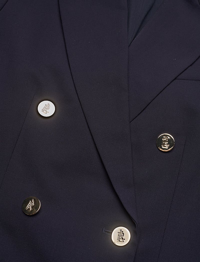 Lauren Ralph Lauren - Double-Breasted Wool Crepe Blazer - kahes joones nööpidega bleiserid - lauren navy - 3