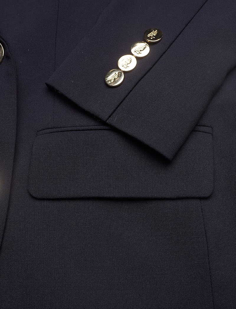 Lauren Ralph Lauren - Double-Breasted Wool Crepe Blazer - kahes joones nööpidega bleiserid - lauren navy - 4