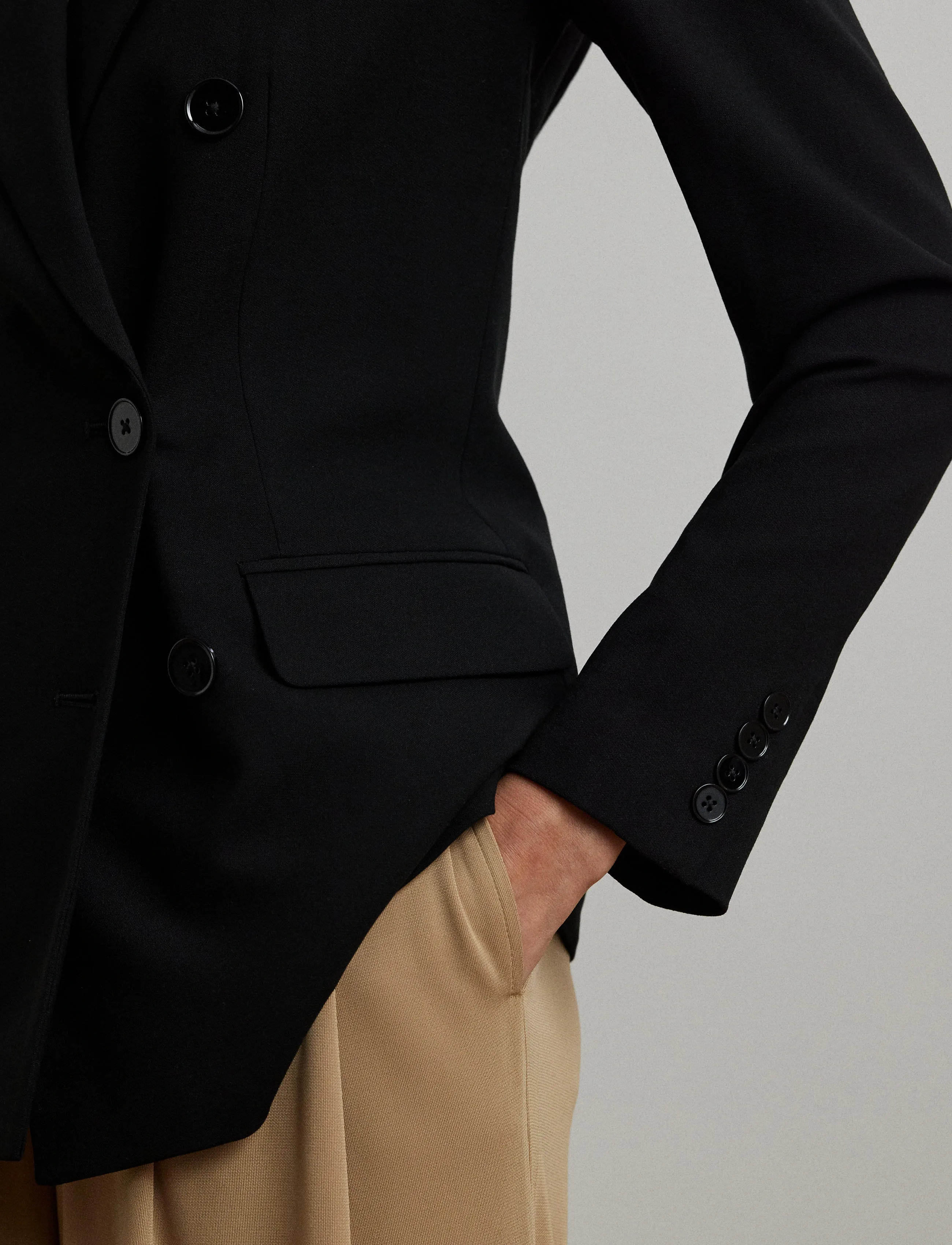 Lauren Ralph Lauren Double-Breasted Wool Crepe Blazer dam – bild 7