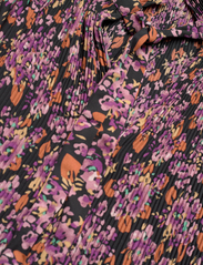 Lauren Ralph Lauren - Floral Pleated Georgette Blouse - palaidinės trumpomis rankovėmis - lavender/orange/m - 3