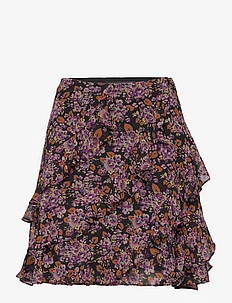 Floral Ruffle-Trim Georgette Skirt, Lauren Ralph Lauren