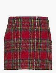 Lauren Ralph Lauren - Plaid Mohair Pencil Miniskirt - spódnice mini - red multi - 2