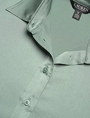 Lauren Ralph Lauren - Classic Fit Satin Charmeuse Shirt - jeansskjortor - soft laurel - 2