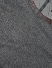 Lauren Ralph Lauren - Faux-Leather-Trim Belted Jacquard Dress - vidutinio ilgio suknelės - modern grey heath - 3
