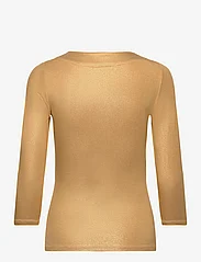 Lauren Ralph Lauren - Metallic Jersey Surplice Top - t-shirts met lange mouwen - gold - 2