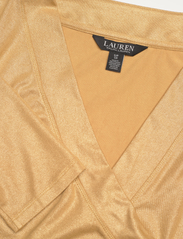 Lauren Ralph Lauren - Metallic Jersey Surplice Top - t-shirts met lange mouwen - gold - 3