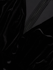 Lauren Ralph Lauren - Stretch Velvet Puff-Sleeve Midi Dress - vakarėlių drabužiai išparduotuvių kainomis - black velvet - 3