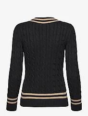Lauren Ralph Lauren - Cable-Knit Cotton Cricket Sweater - jumpers - black/birch tan - 1
