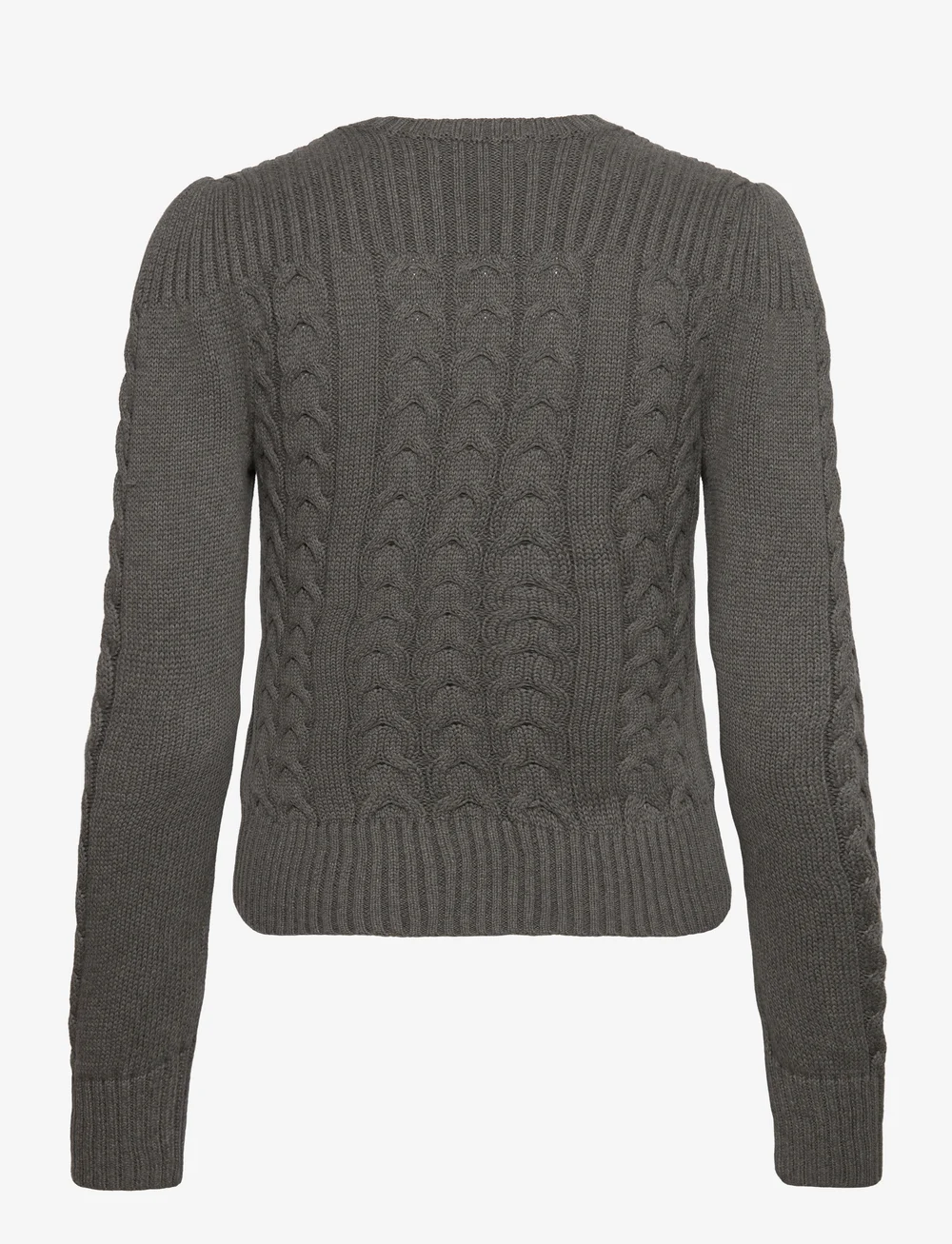 Cable knit sales grey jumper