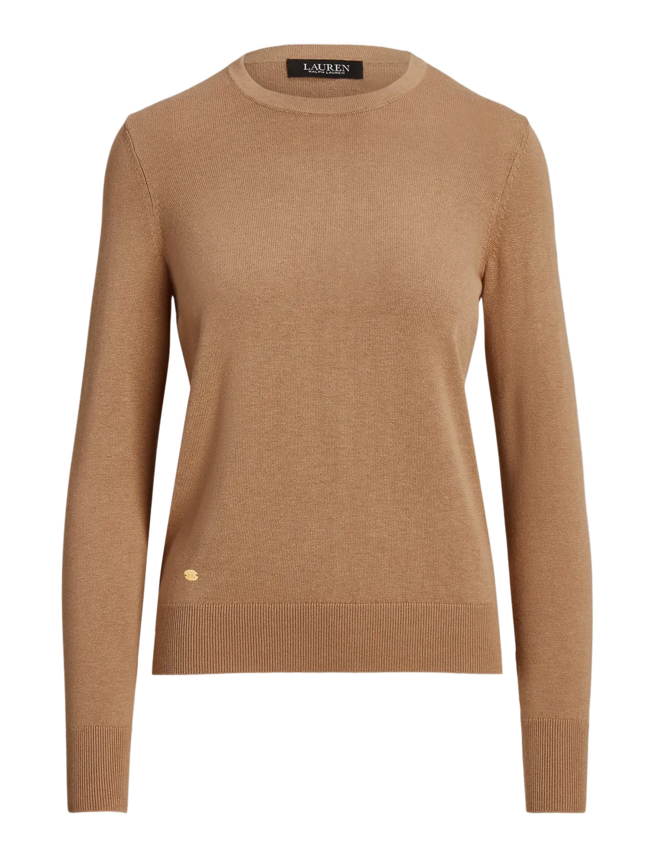 Lauren Ralph Lauren Cotton-Blend Sweater - Lauren Ralph Lauren - CLASSIC CAMEL / beige
