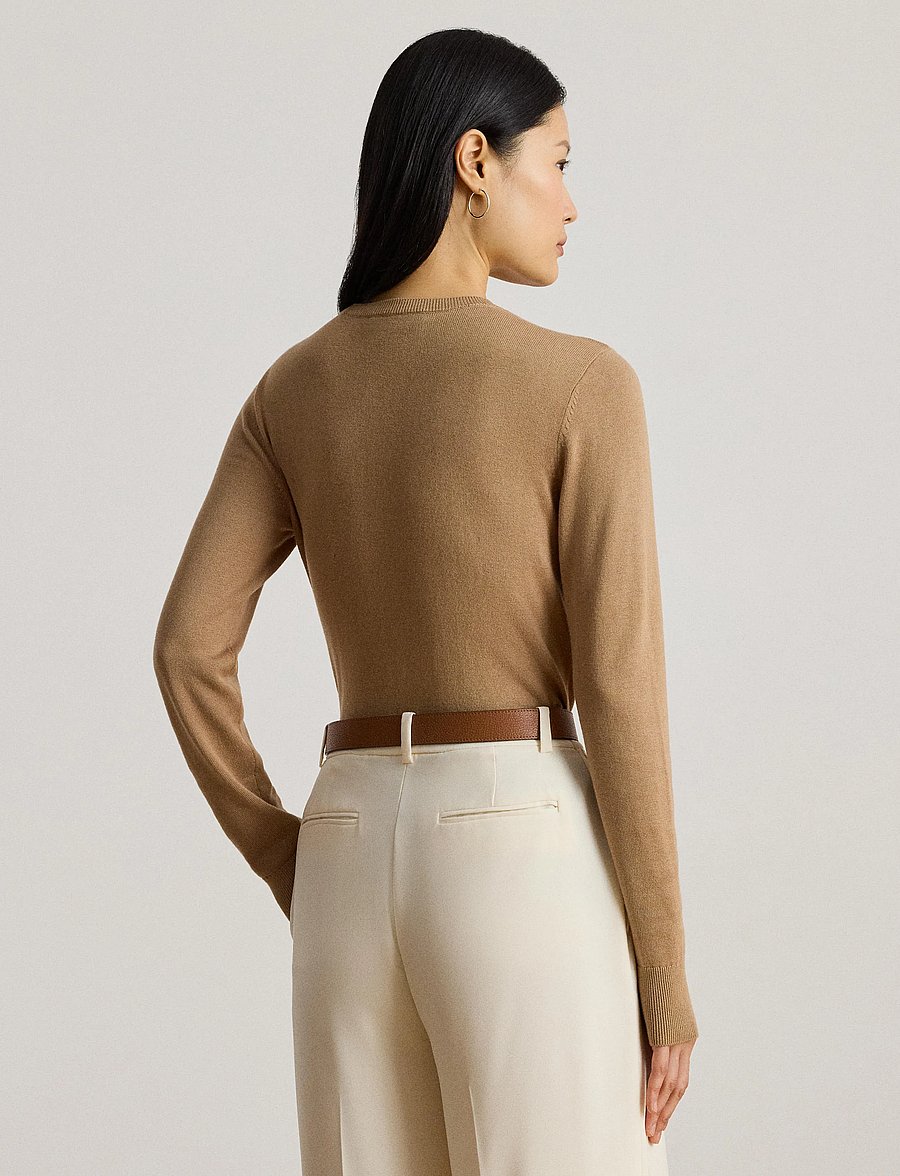 Lauren Ralph Lauren - COTTON MODAL-LS SWEATER - pullover - classic camel - 3