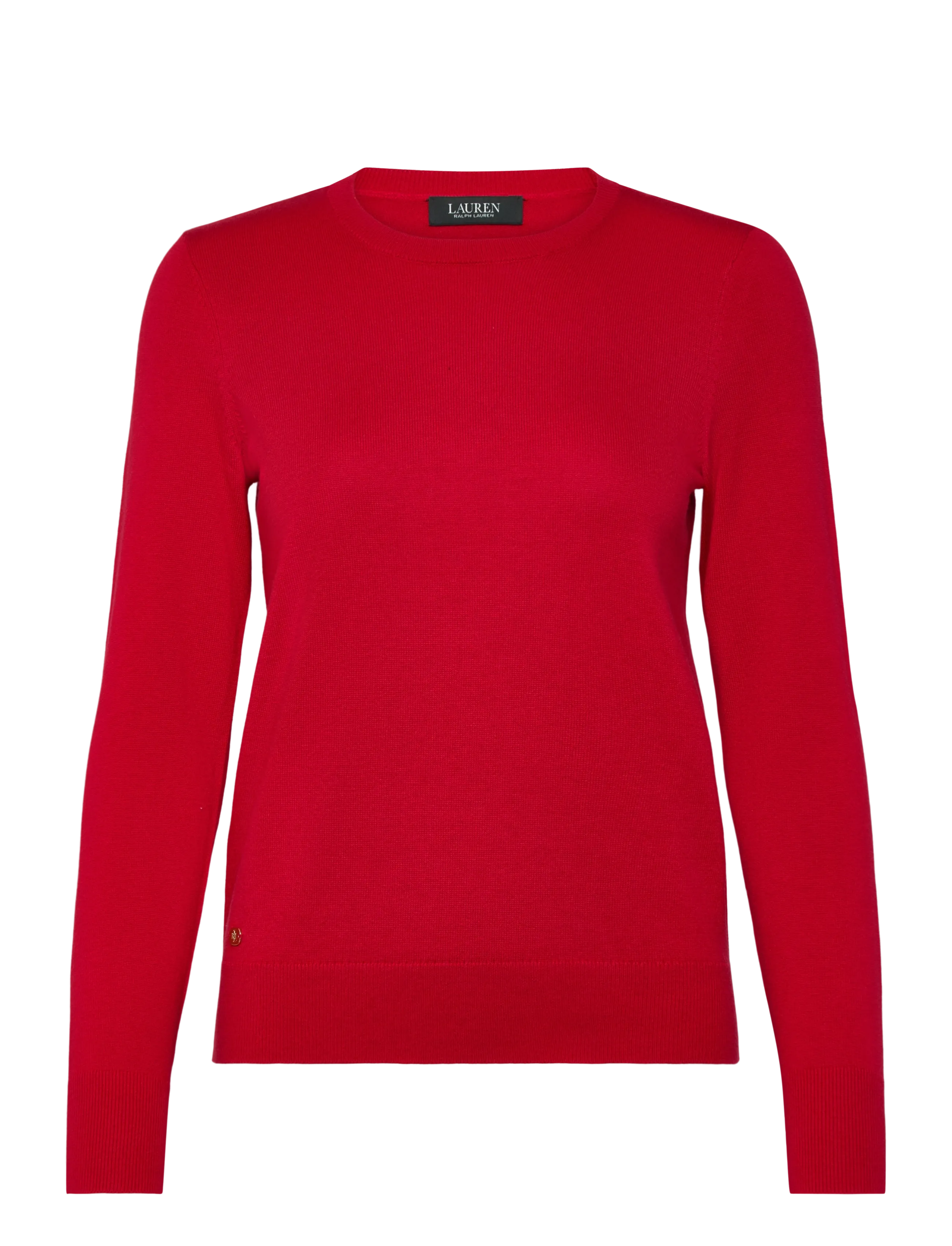 Lauren Ralph Lauren COTTON MODAL-LS SWEATER - Striktrøjer - CRUISE RED / red