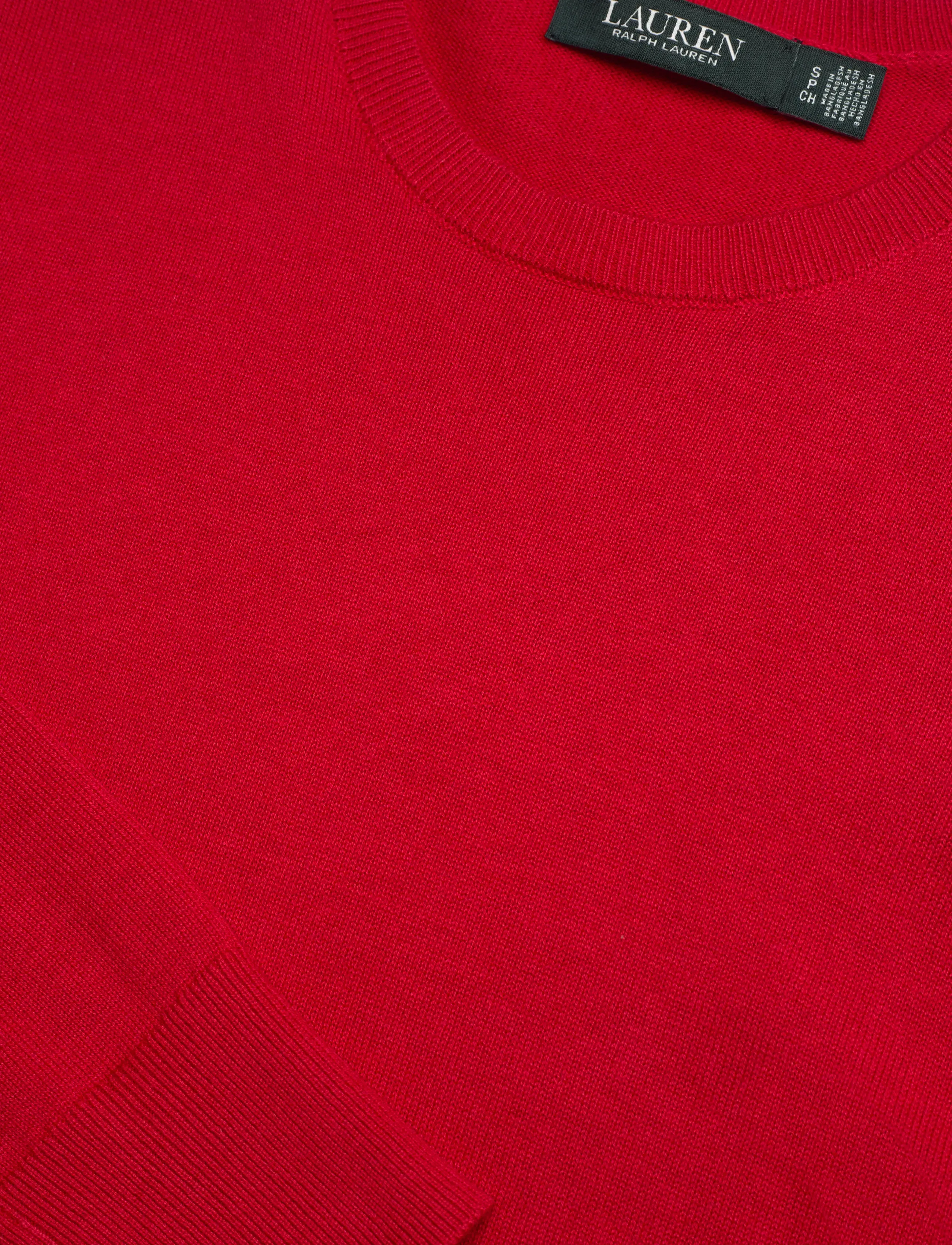 Lauren Ralph Lauren - COTTON MODAL-LS SWEATER - striktrøjer - cruise red - 4