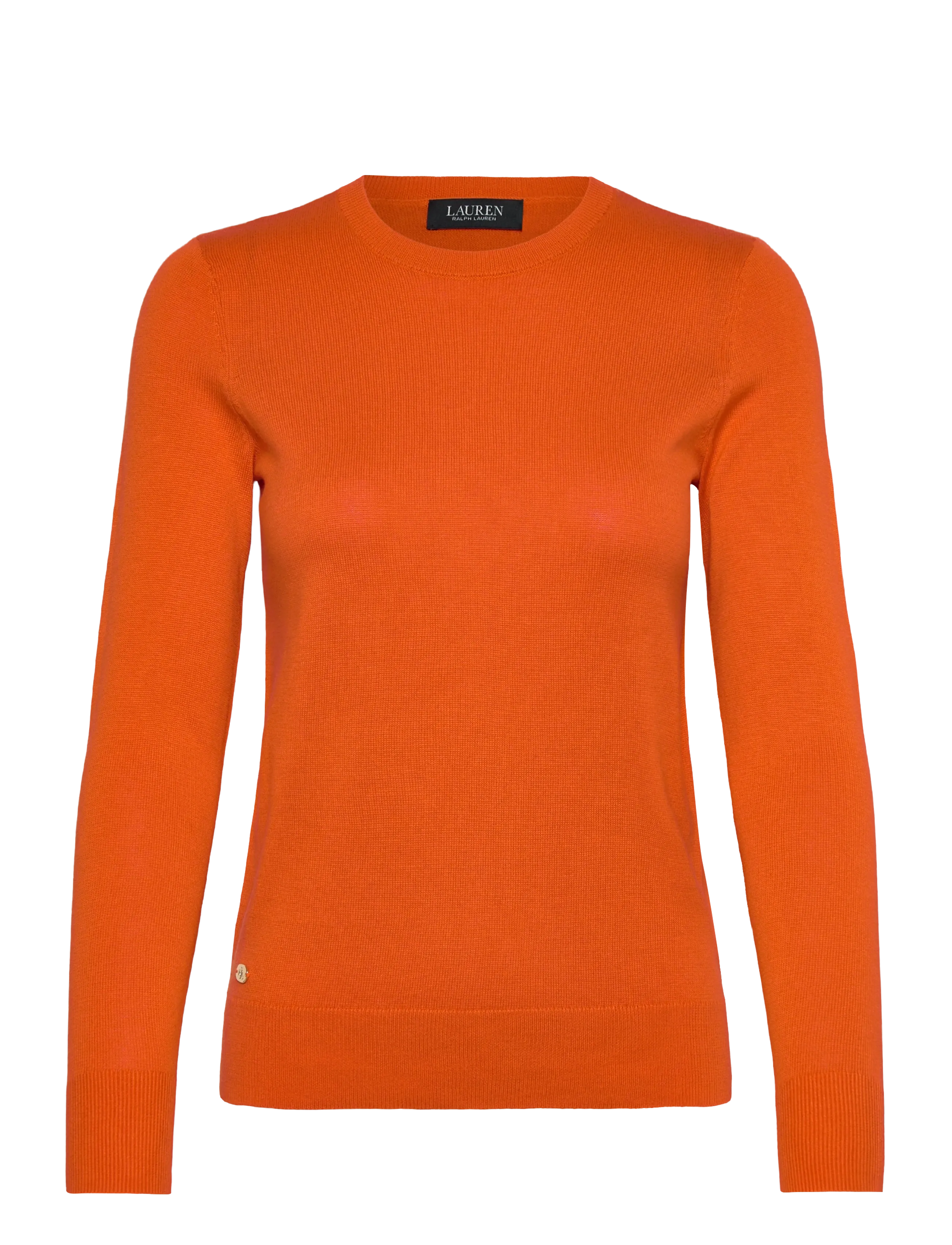 Lauren Ralph Lauren COTTON MODAL-LS SWEATER - Pullover - DUSK ORANGE / orange