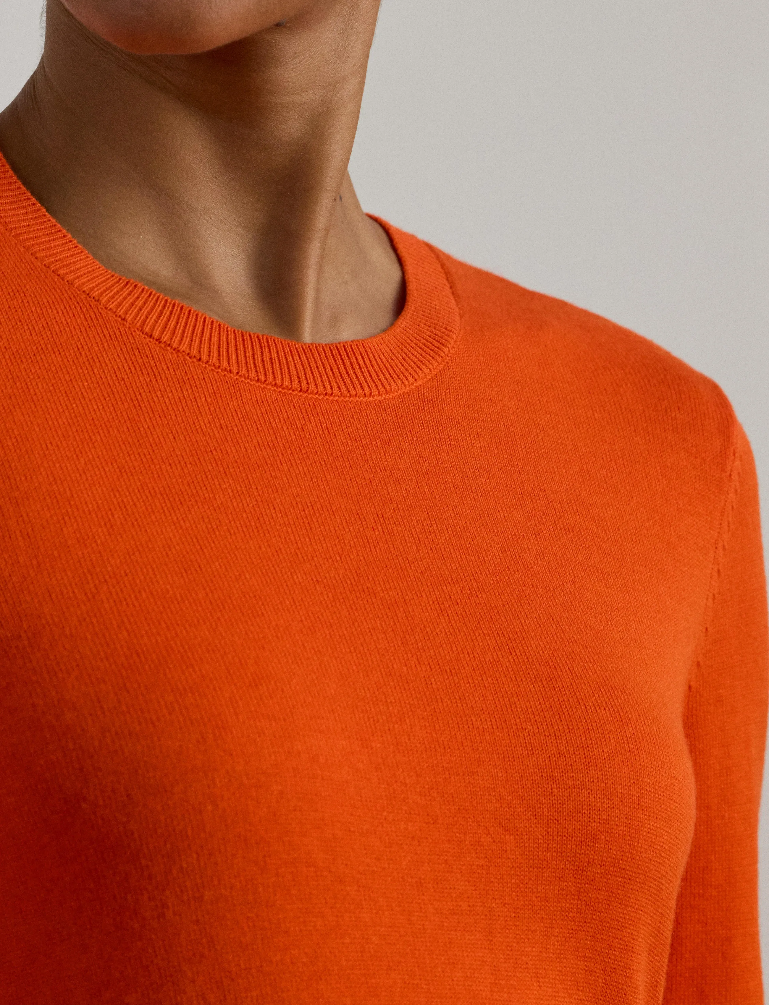 Lauren Ralph Lauren - COTTON MODAL-LS SWEATER - pulls - dusk orange - 4
