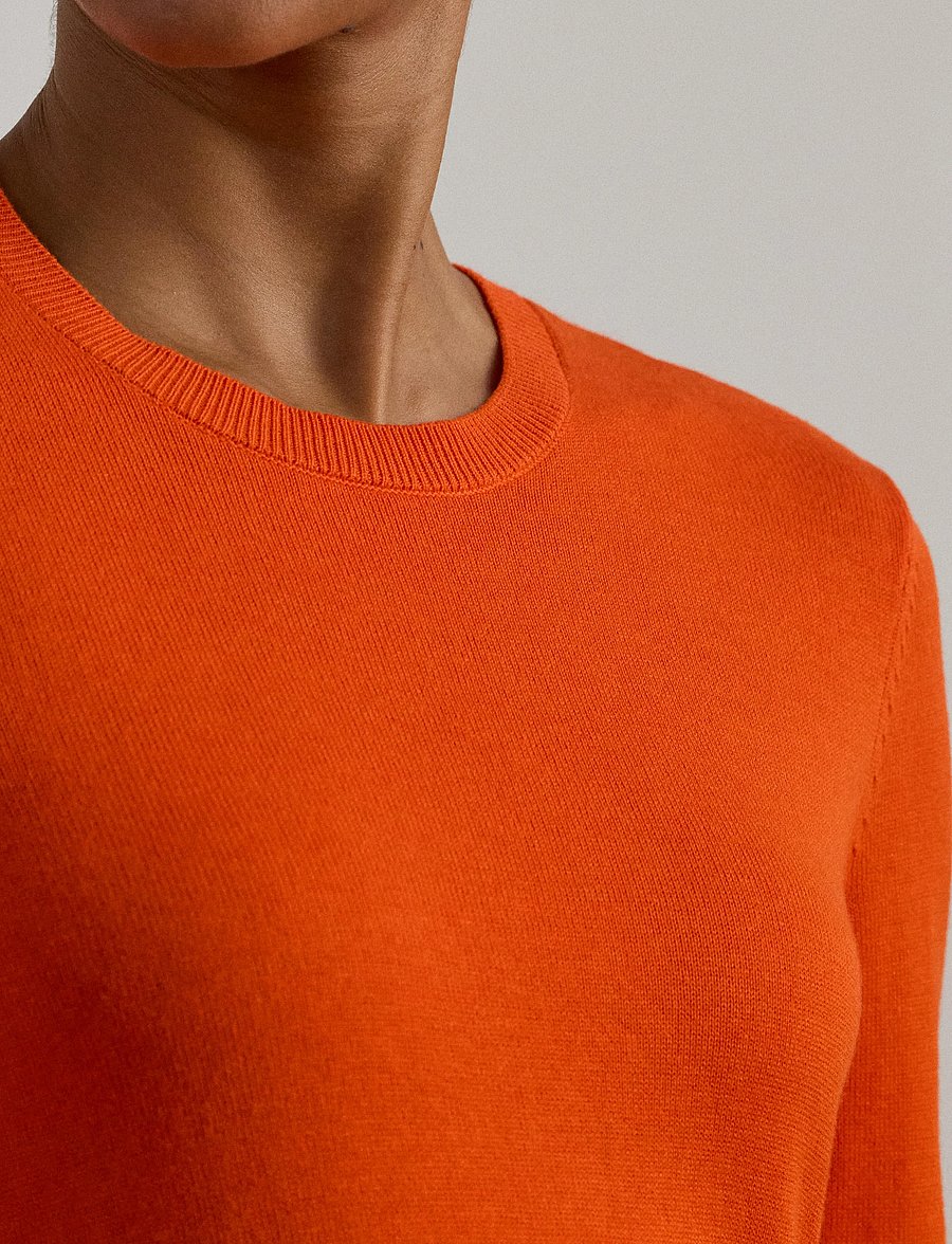 Lauren Ralph Lauren - COTTON MODAL-LS SWEATER - pullover - dusk orange - 4
