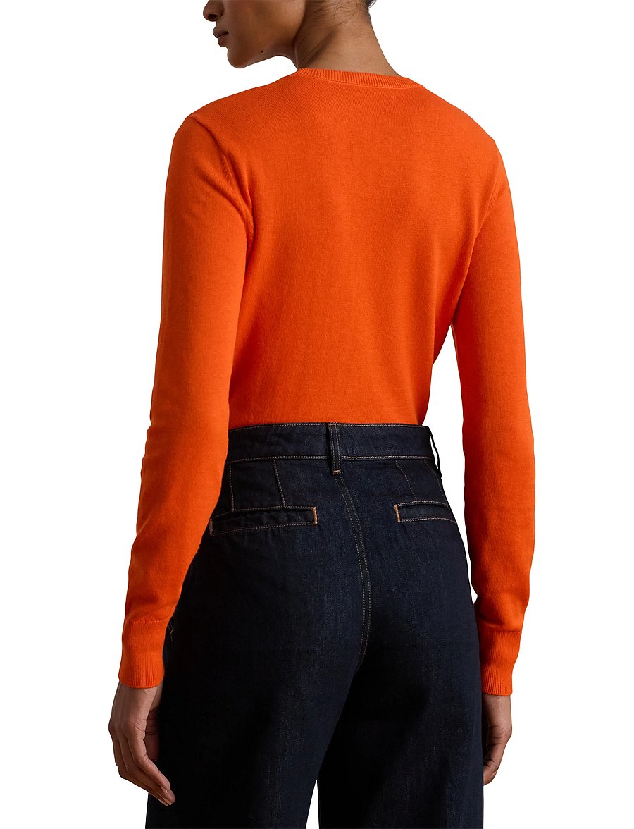 Lauren Ralph Lauren - COTTON MODAL-LS SWEATER - pullover - dusk orange - 5