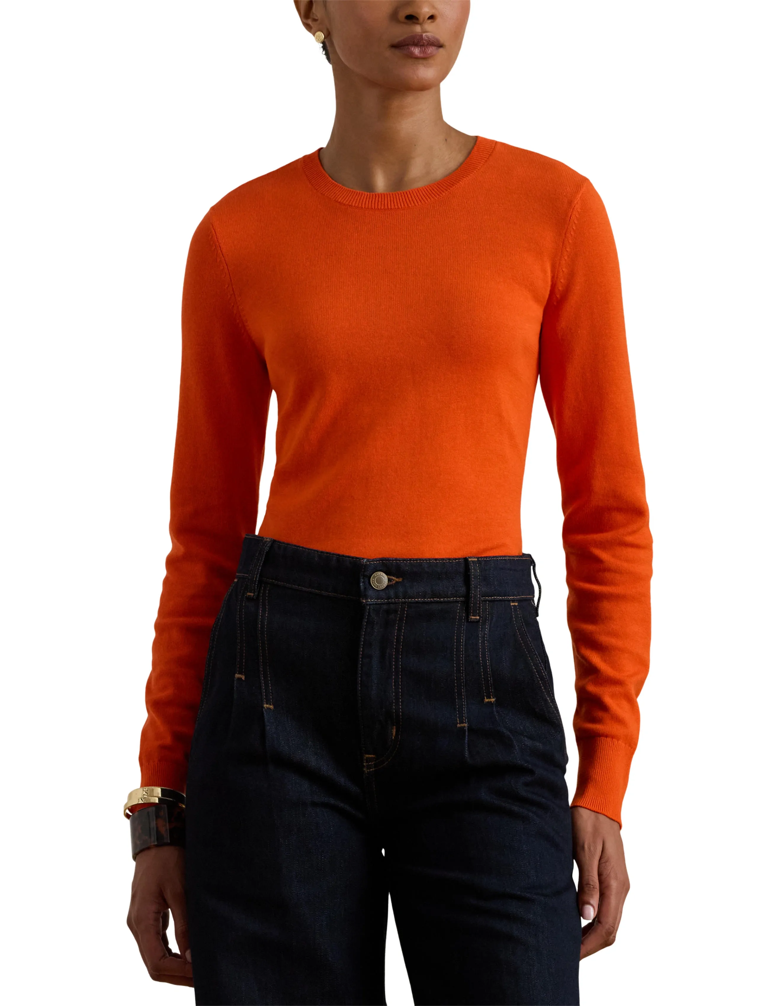 Lauren Ralph Lauren Cotton-Blend Sweater stickade tröjor dam – bild 5