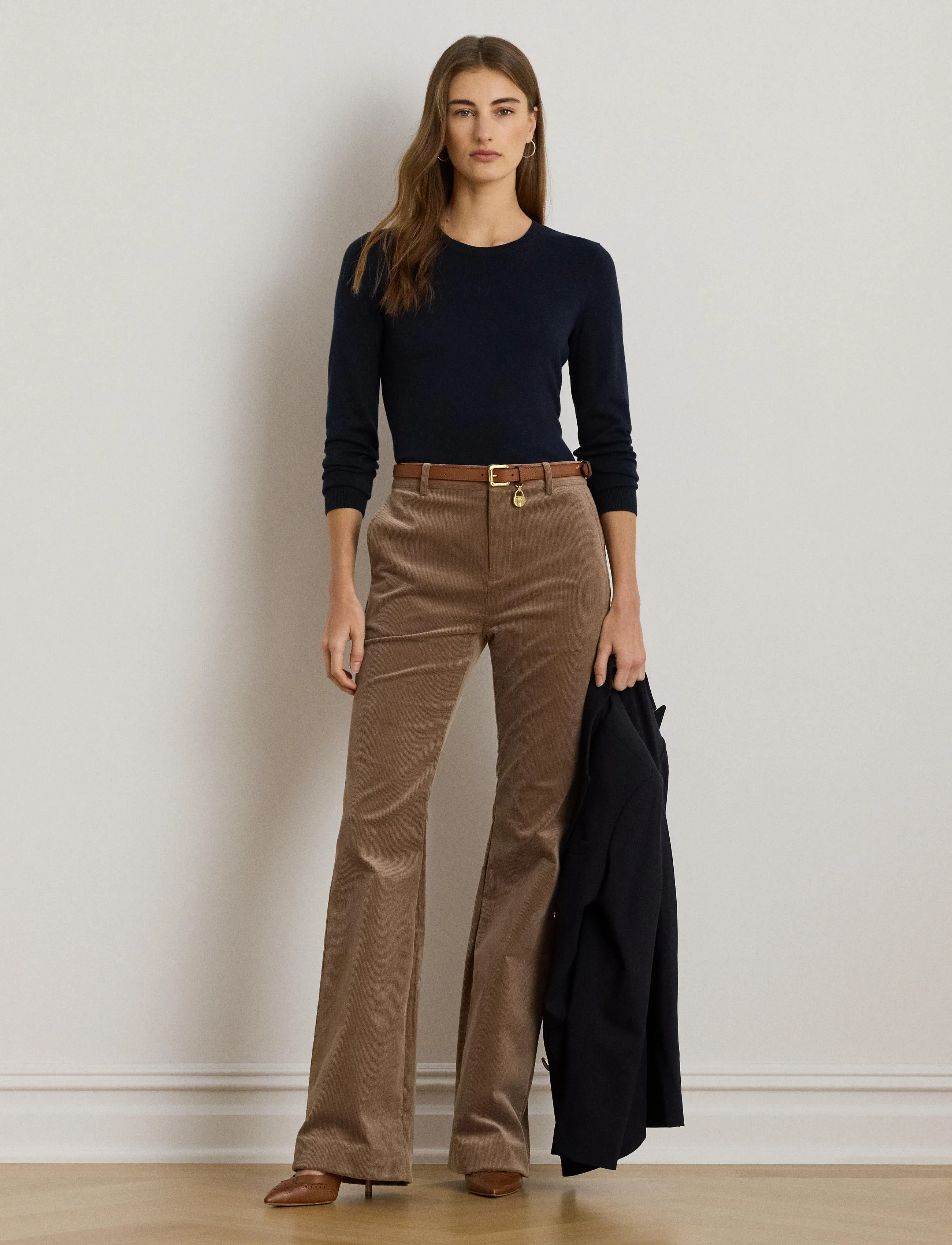 Lauren Ralph Lauren COTTON MODAL-LS SWEATER - Tøj - LAUREN NAVY / navy