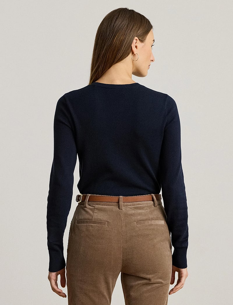 Lauren Ralph Lauren - COTTON MODAL-LS SWEATER - sviitrid - lauren navy - 3