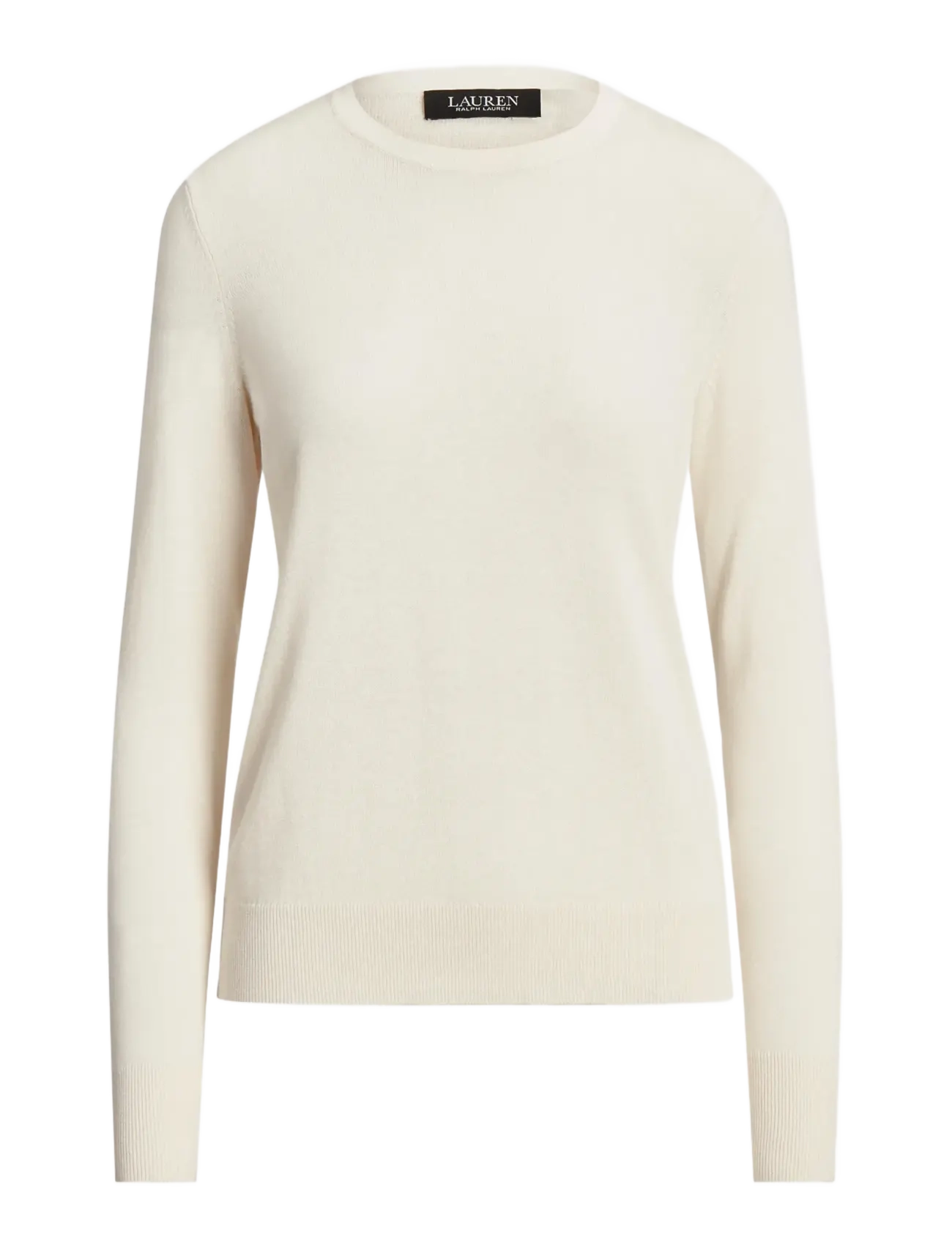 Lauren Ralph Lauren COTTON MODAL-LS SWEATER - Tøj - MASCARPONE CREAM / cream
