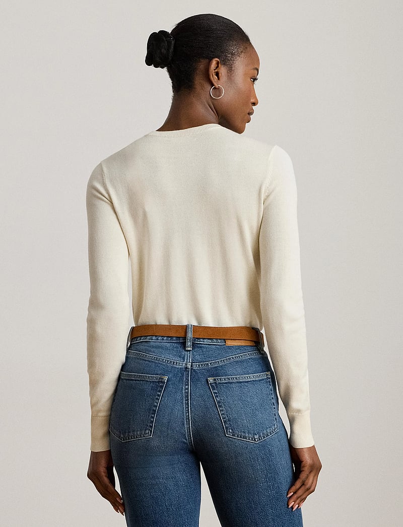 Lauren Ralph Lauren - Cotton-Blend Sweater - pullover - mascarpone cream - 2