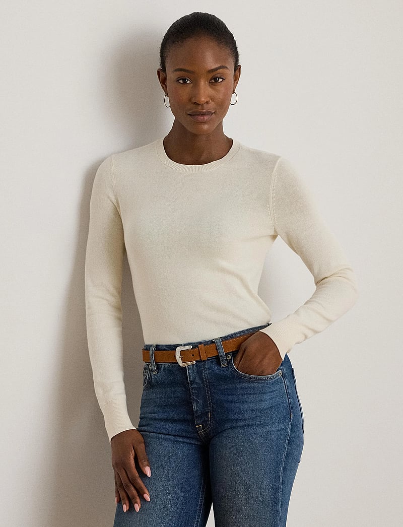Lauren Ralph Lauren - Cotton-Blend Sweater - pullover - mascarpone cream - 3