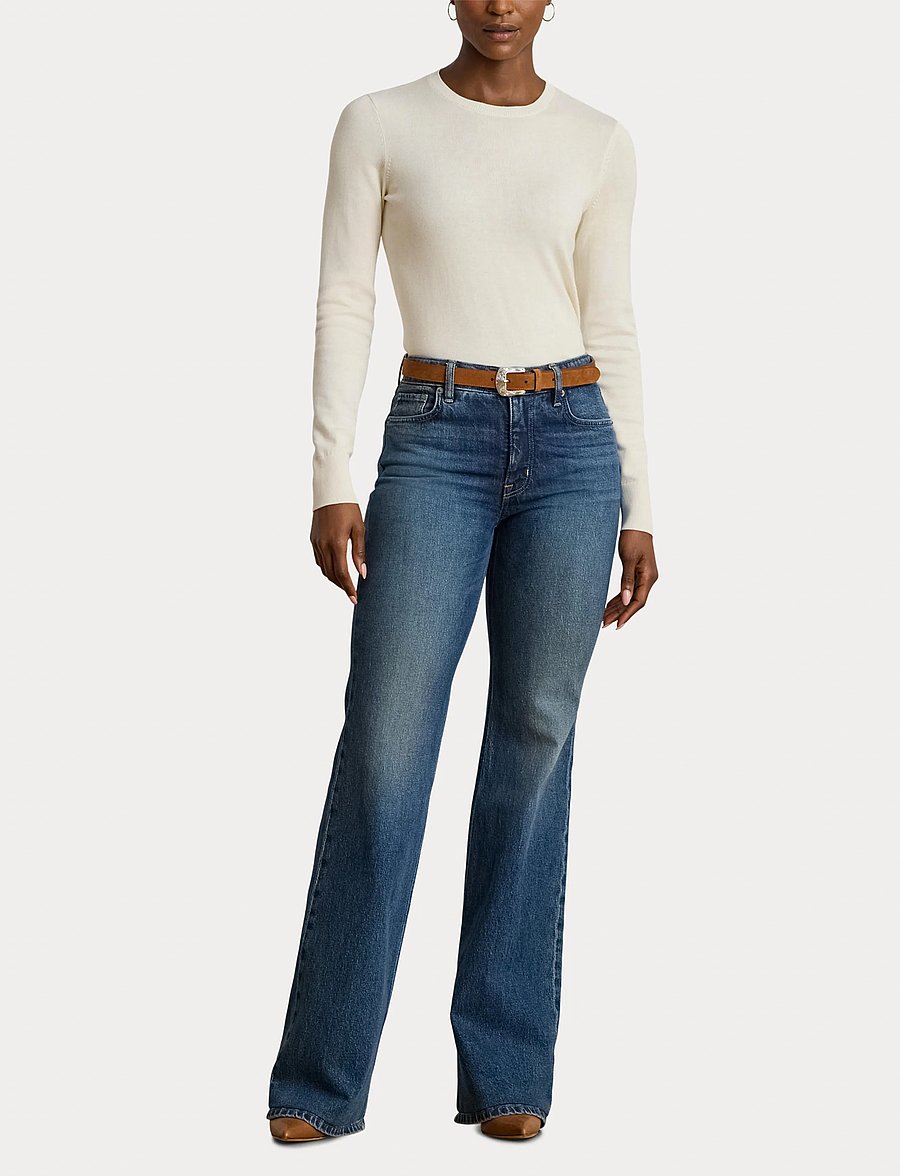 Lauren Ralph Lauren - COTTON MODAL-LS SWEATER - pullover - mascarpone cream - 4