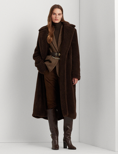 Belted Fleece Wrap Coat, Lauren Ralph Lauren