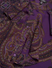 Lauren Ralph Lauren - Paisley Ruffle-Trim Georgette Shirt - marškiniai ilgomis rankovėmis - purple multi - 3