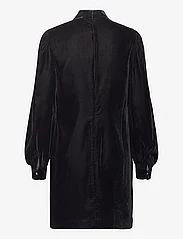 Lauren Ralph Lauren - Button-Trim Velvet Mockneck Dress - Īsas kleitas - black velvet - 2