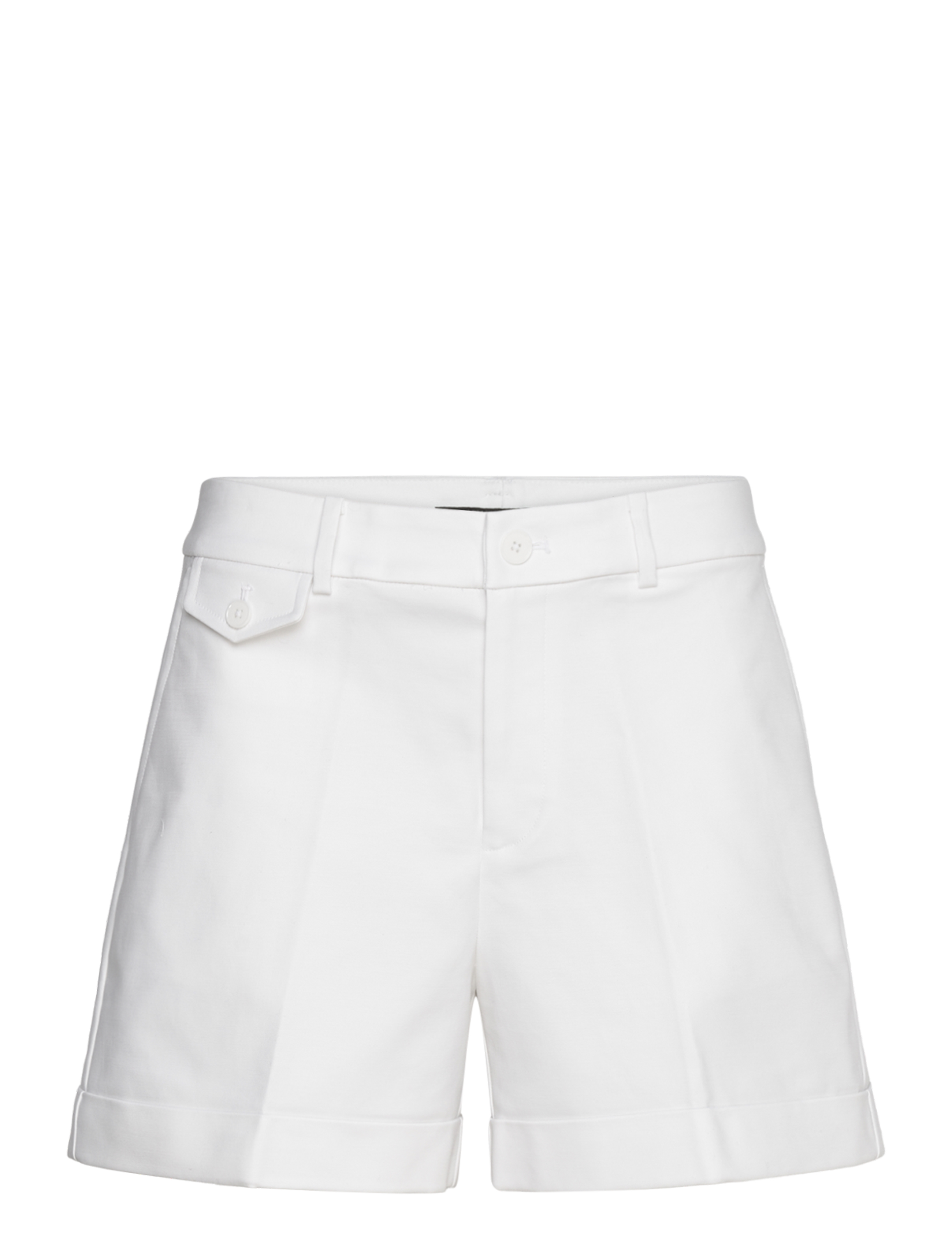 LAUREN RALPH LAUREN Pleated Double-Faced Baumwolle Kurz Weiß - 40 - Damen