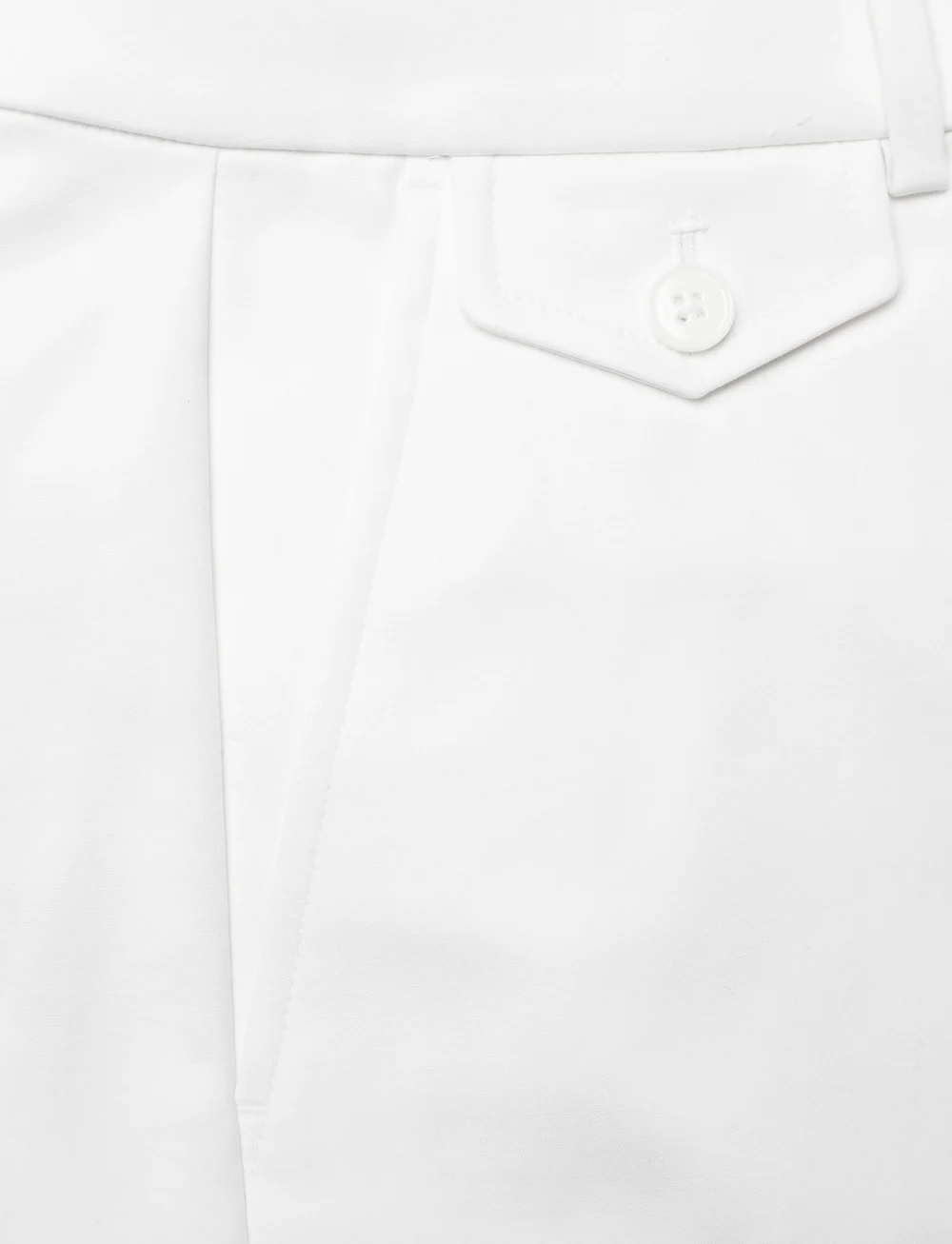 Lauren Ralph Lauren - Pleated Double-Faced Cotton Short - casual shorts - white - 2