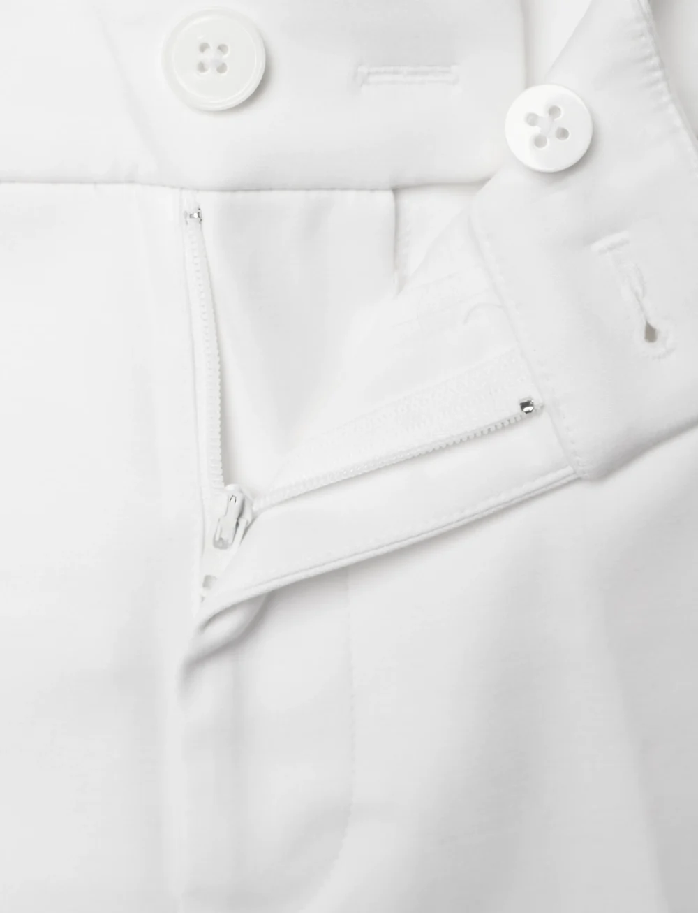 Lauren Ralph Lauren - Pleated Double-Faced Cotton Short - casual shorts - white - 3