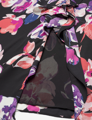 Lauren Ralph Lauren - Floral Georgette Midi Skirt - midi kjolar - black/purple/mult - 2