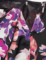 Lauren Ralph Lauren - Floral Georgette Midi Skirt - midi garuma svārki - black/purple/mult - 3