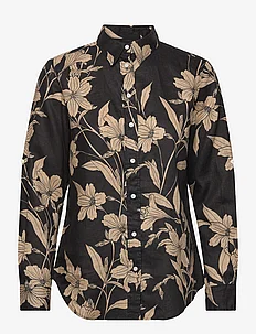 Floral Linen Shirt, Lauren Ralph Lauren