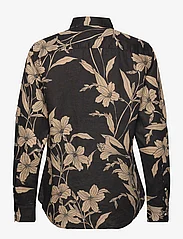 Lauren Ralph Lauren - Floral Linen Shirt - jeansblouses - black/tan - 1